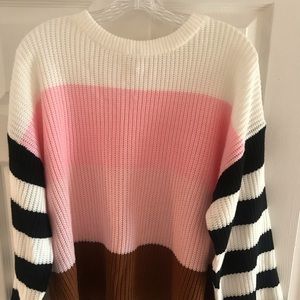 Color-block sweater